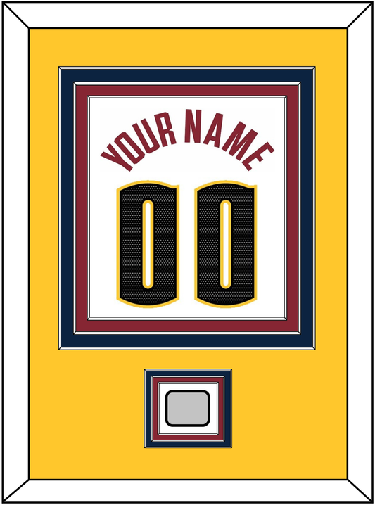 Denver Name & Number With Finals Patch - White Association - Premier Tier 3