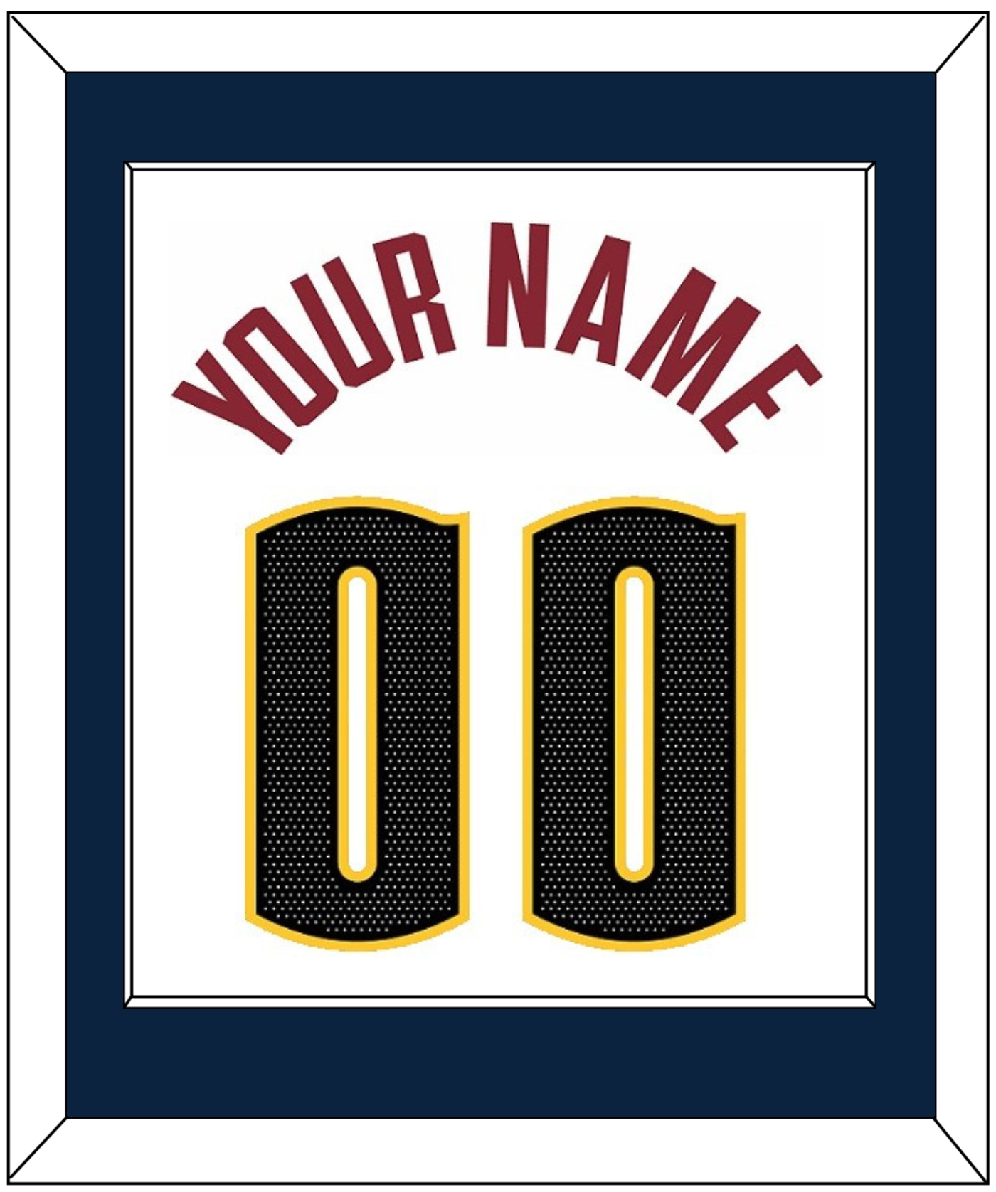 Denver Name & Number - White Association - Essential Tier 1