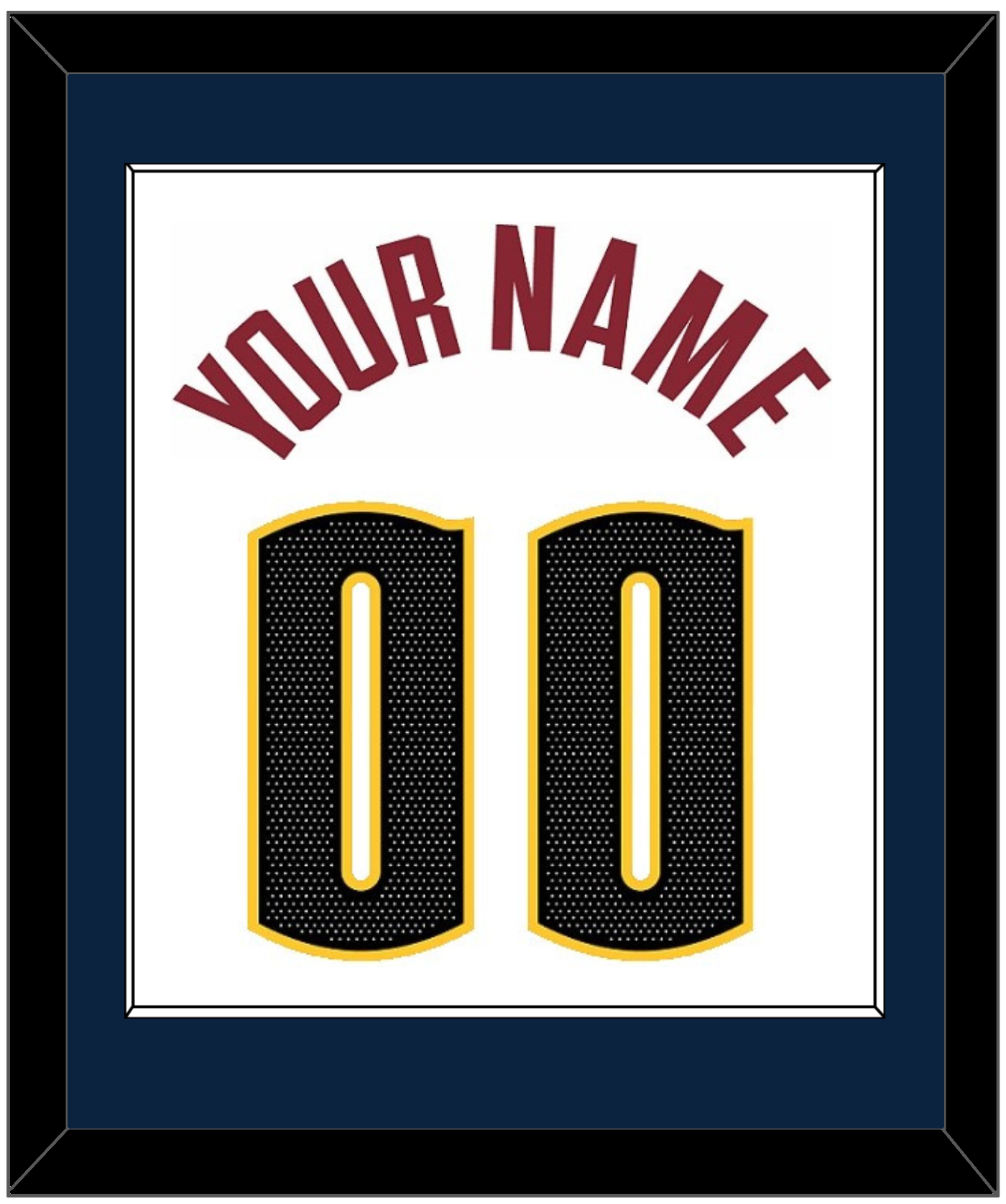 Denver Name & Number - White Association - Essential Tier 1