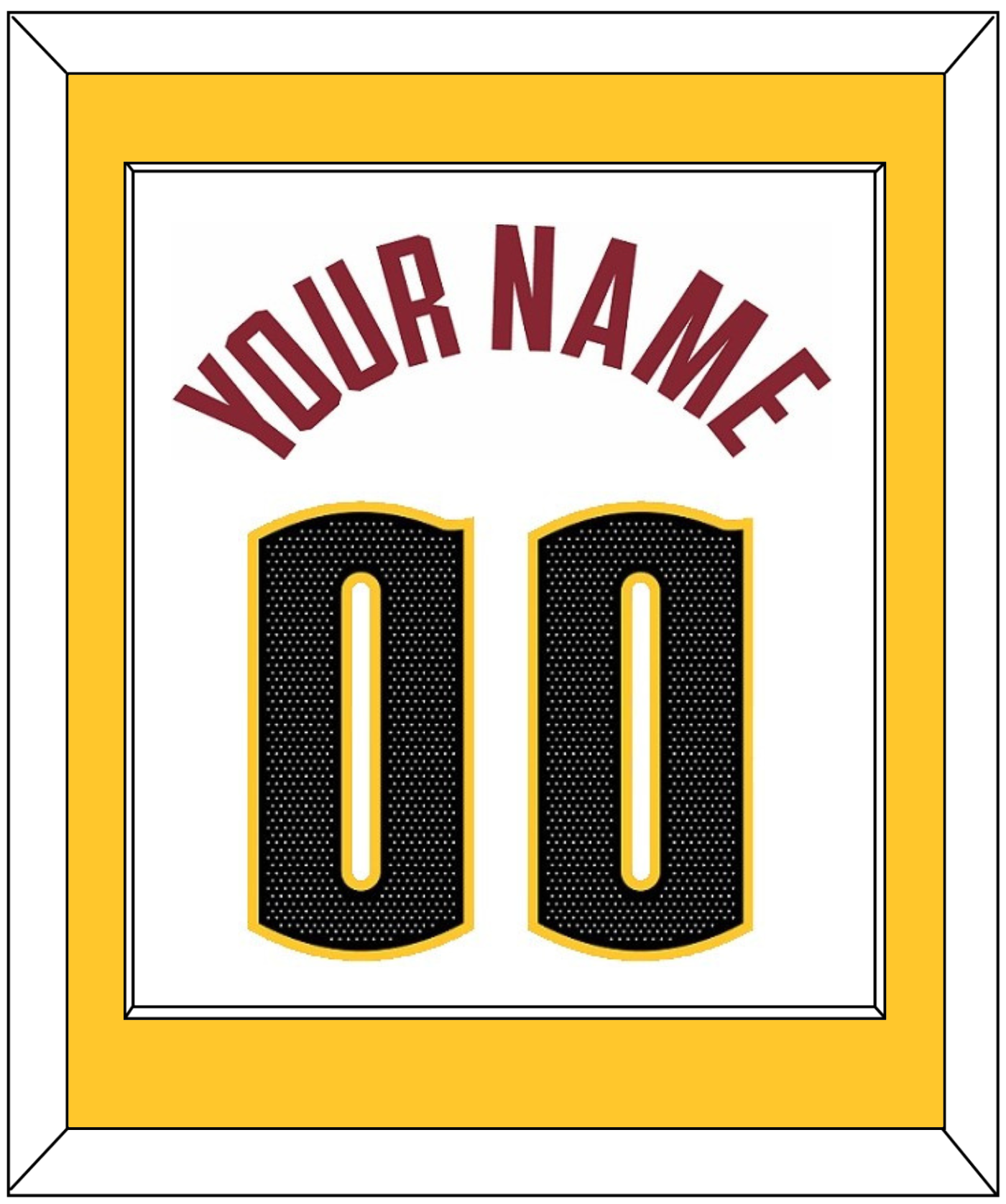 Denver Name & Number - White Association - Essential Tier 2