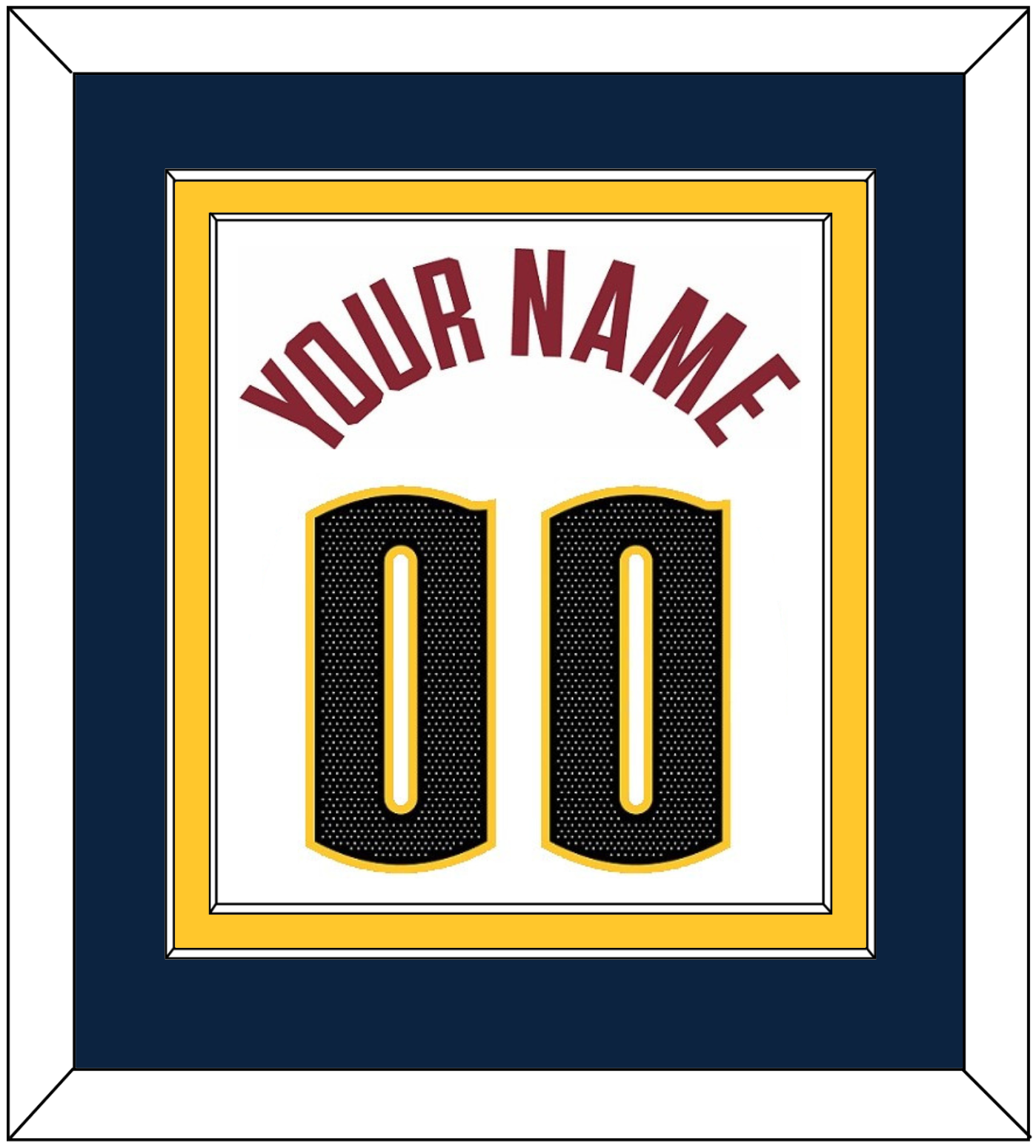 Denver Name & Number - White Association - Signature Tier 2