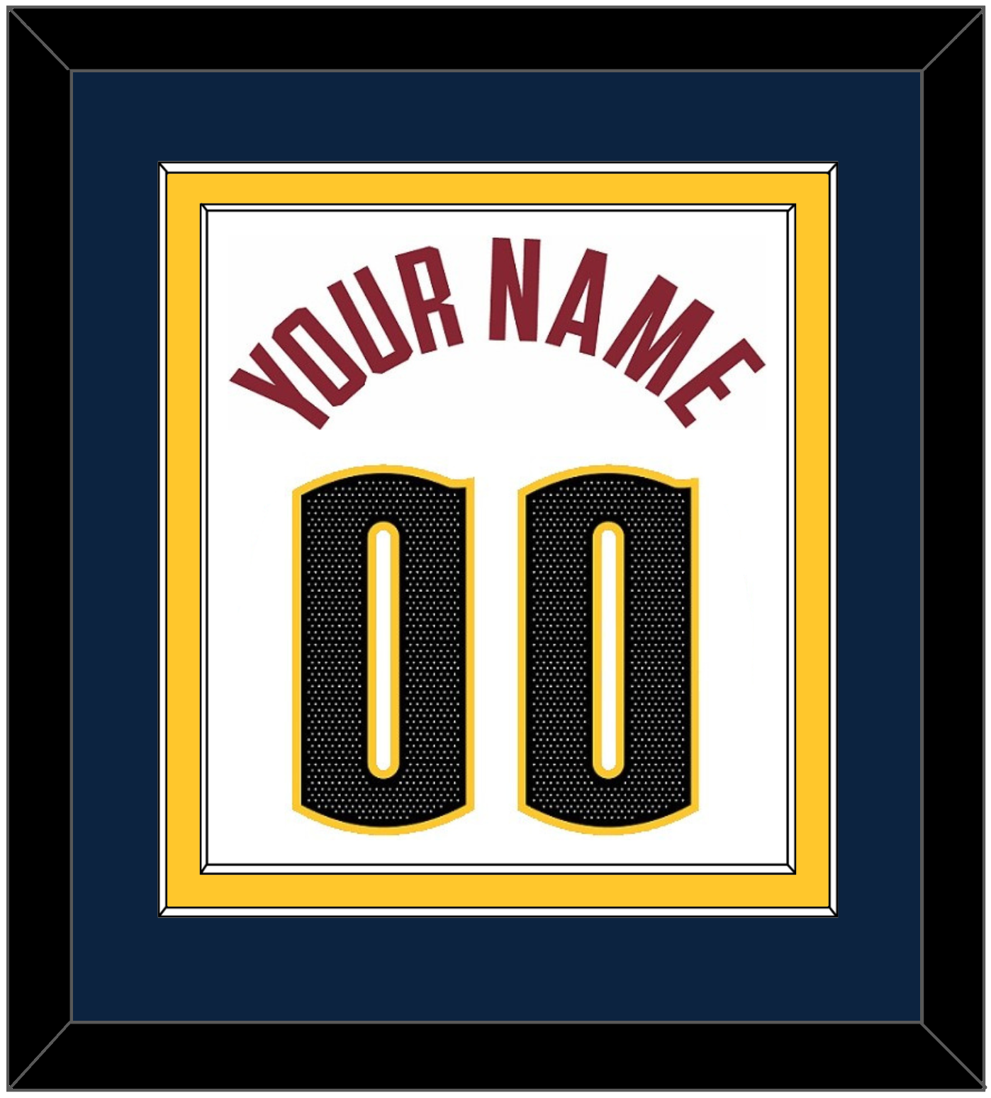 Denver Name & Number - White Association - Signature Tier 2