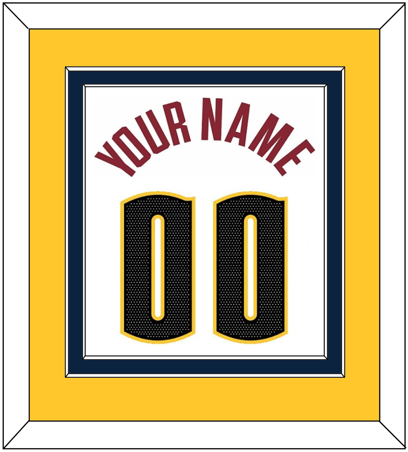 Denver Name & Number - White Association - Signature Tier 3