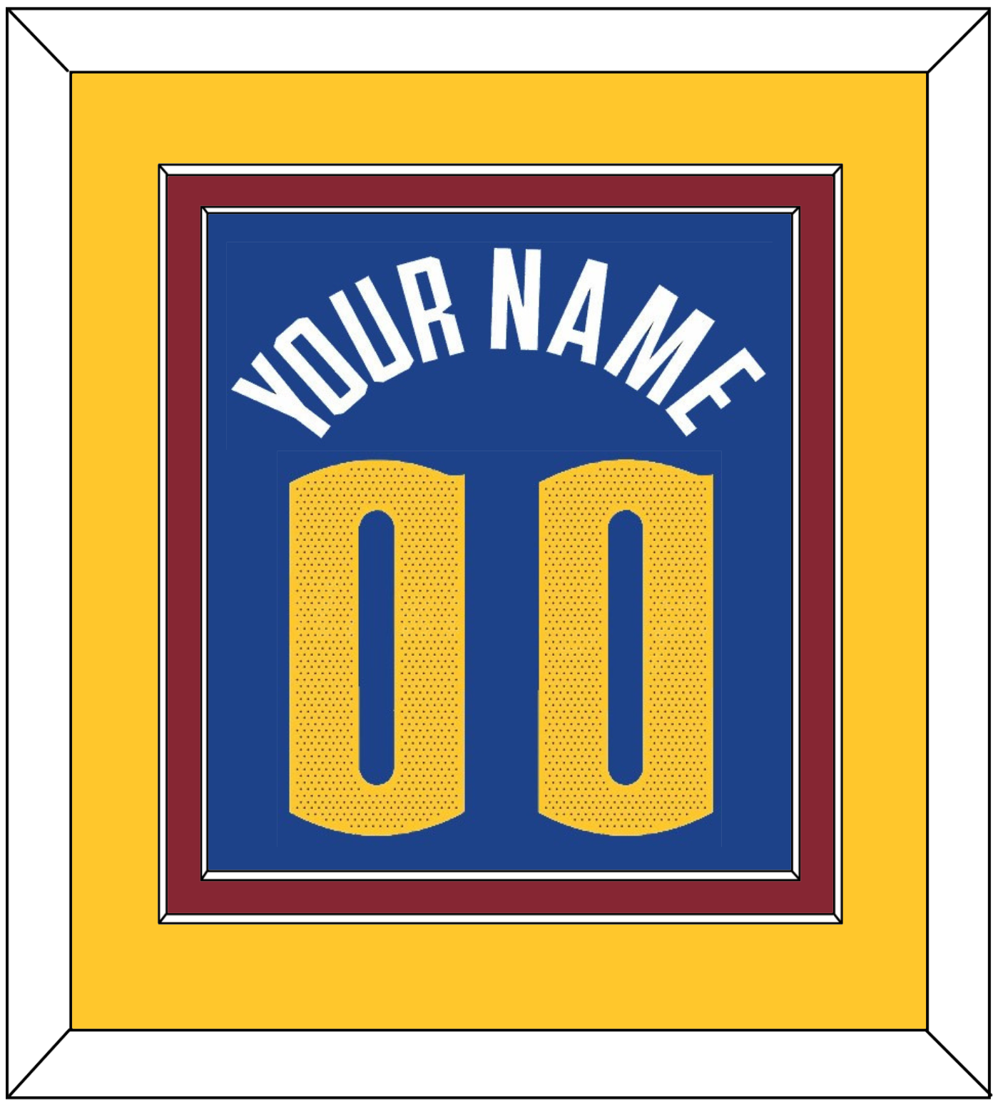 Denver Name & Number - Blue Statement (2018-2022) - Signature Tier 3