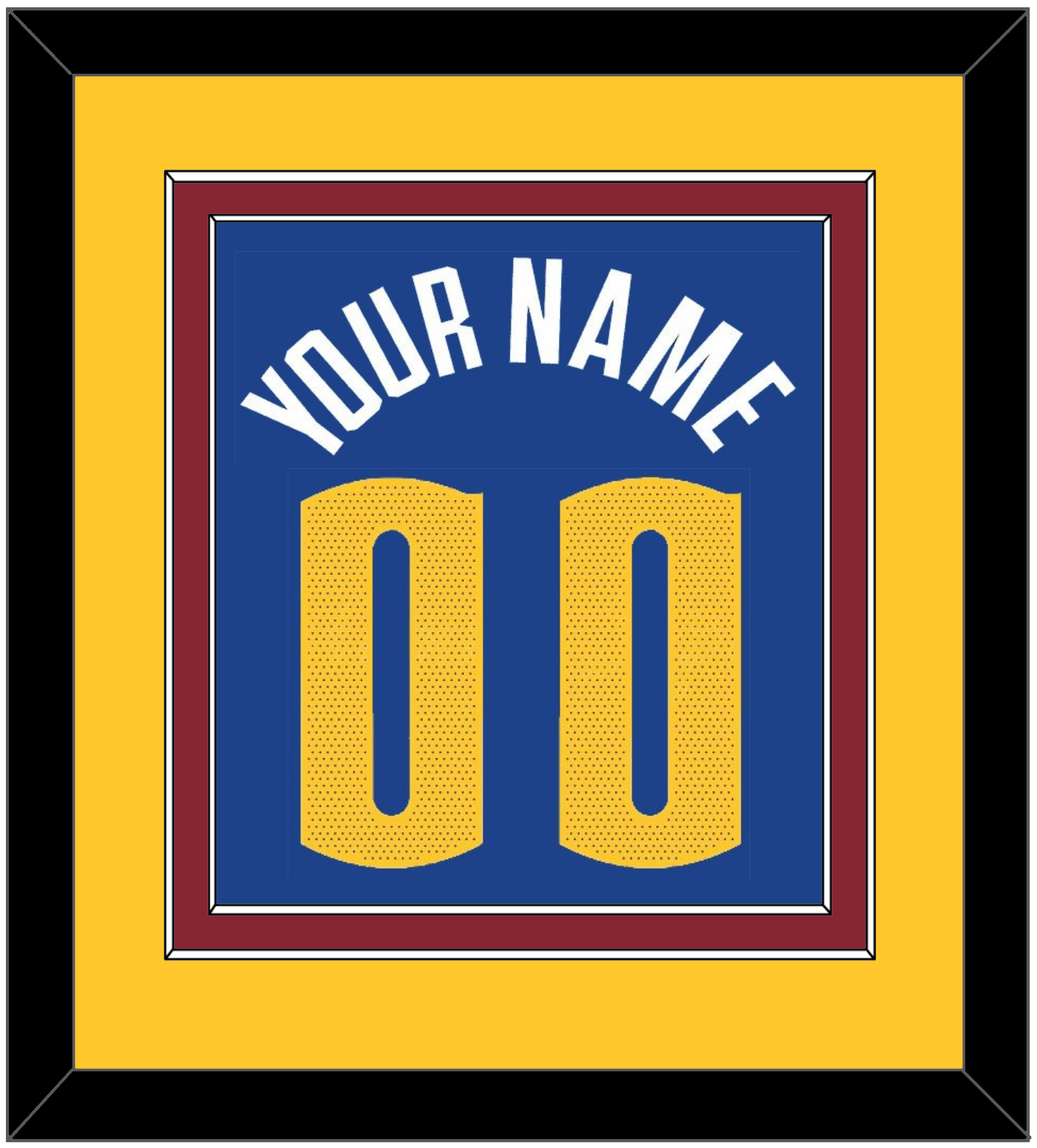 Denver Name & Number - Blue Statement (2018-2022) - Signature Tier 3
