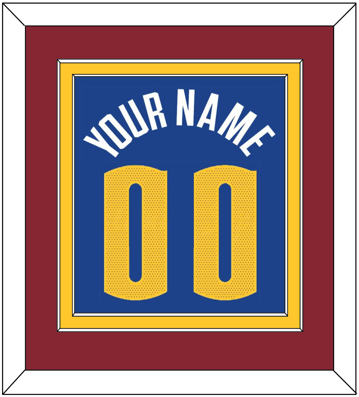 Denver Name & Number - Blue Statement (2018-2022) - Signature Tier 4