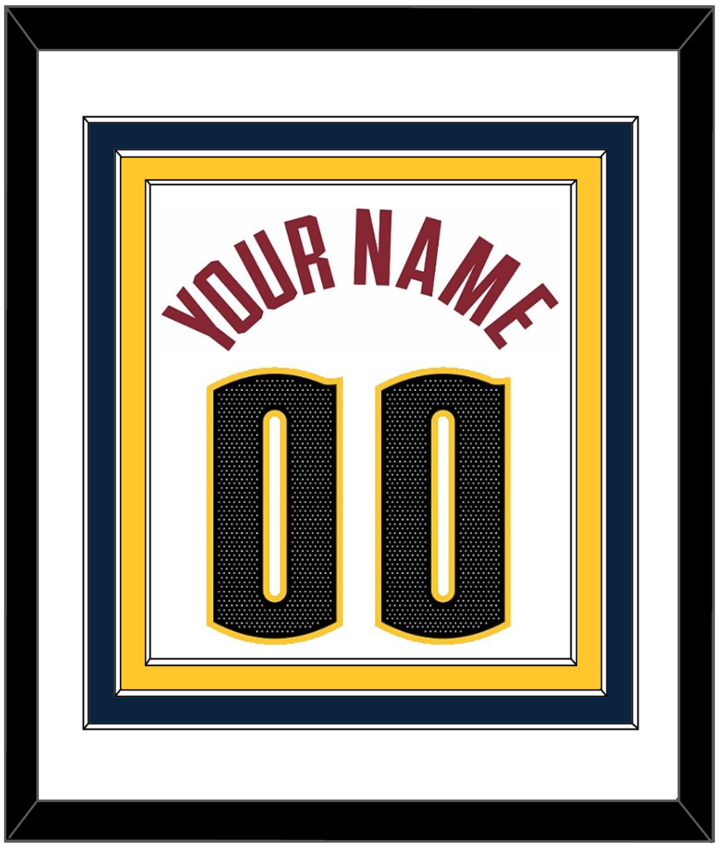 Denver Name & Number - White Association - Premier Tier 1