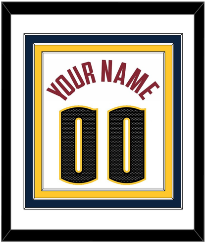 Denver Name & Number - White Association - Premier Tier 1