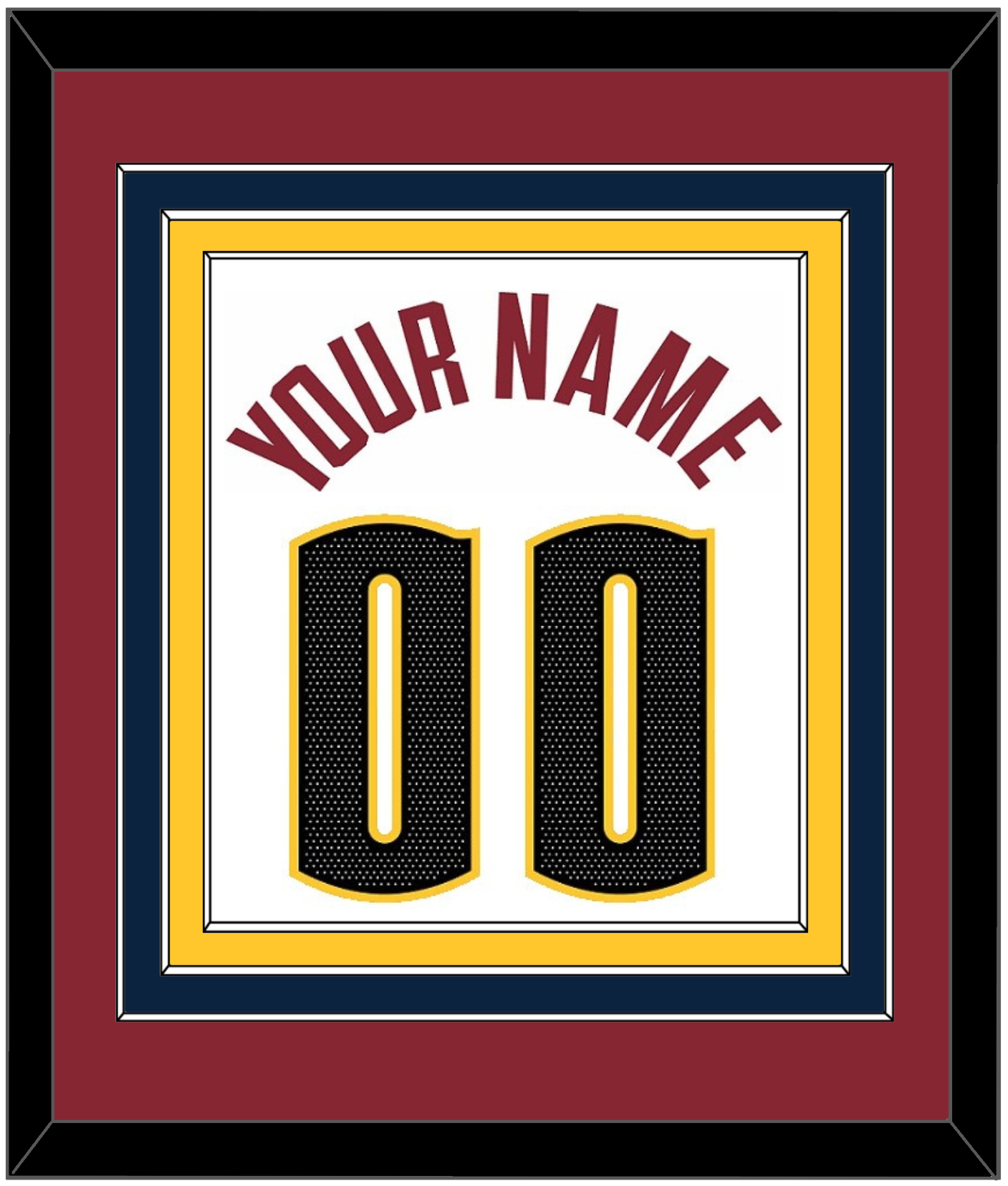 Denver Name & Number - White Association - Premier Tier 4