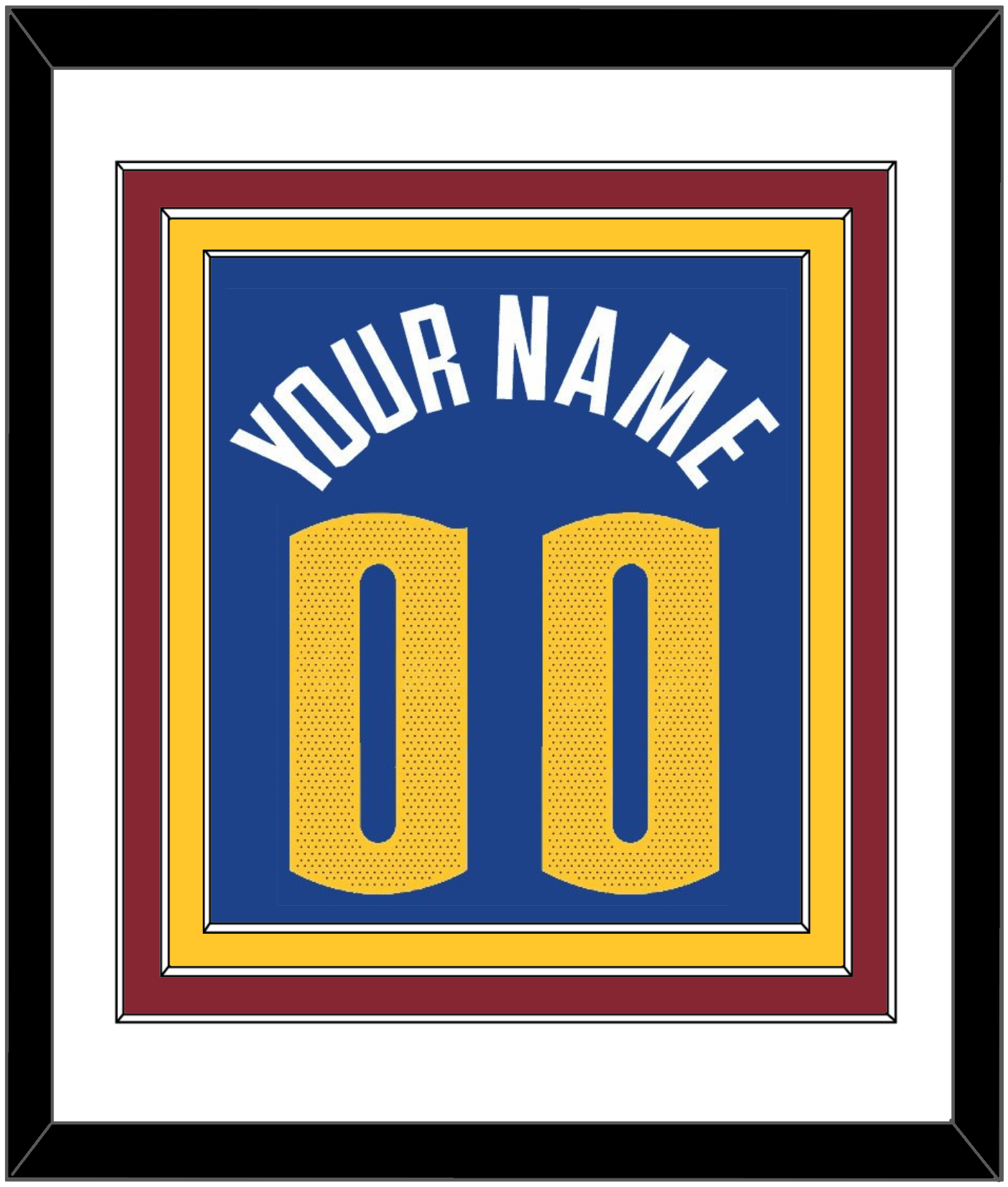 Denver Name & Number - Blue Statement (2018-2022) - Premier Tier 1