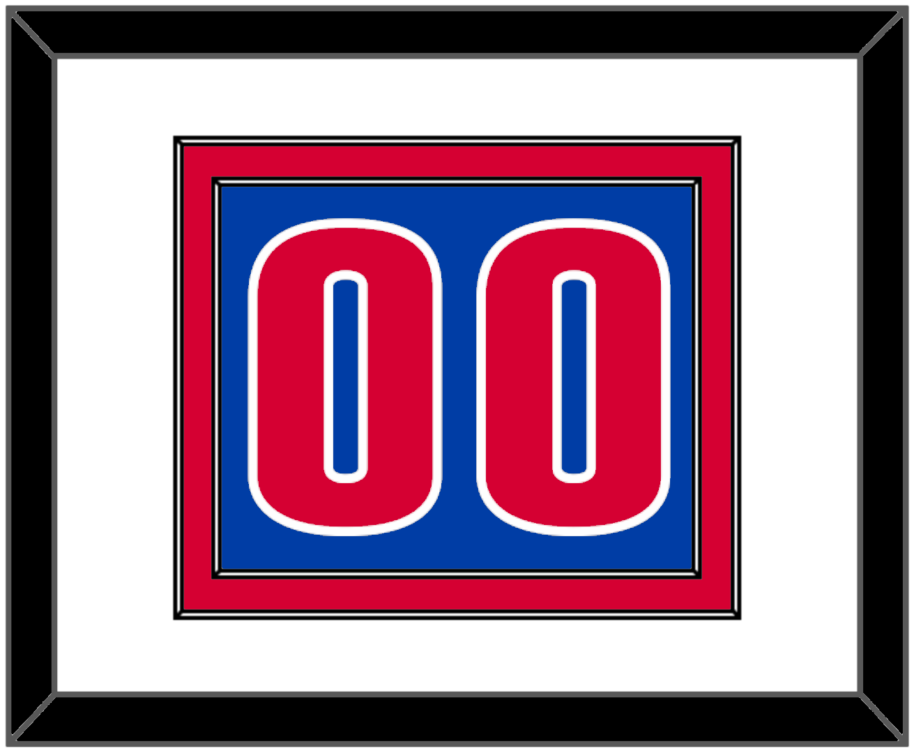 Detroit Number - Road Blue (2001-2017) - Signature Tier 1