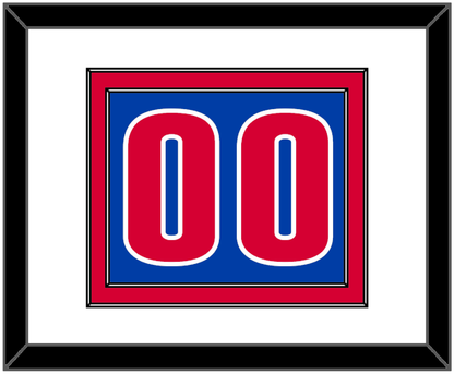 Detroit Number - Road Blue (2001-2017) - Signature Tier 1