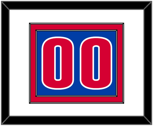 Detroit Number - Road Blue (2001-2017) - Signature Tier 1