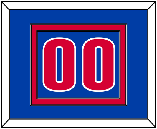 Detroit Number - Road Blue (2001-2017) - Signature Tier 2