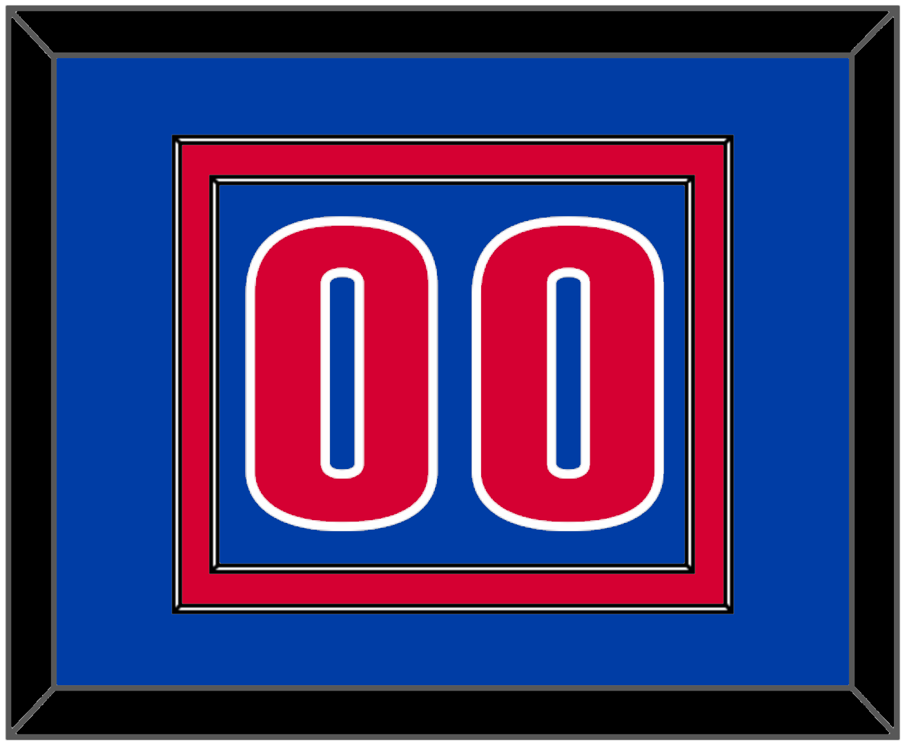 Detroit Number - Road Blue (2001-2017) - Signature Tier 2