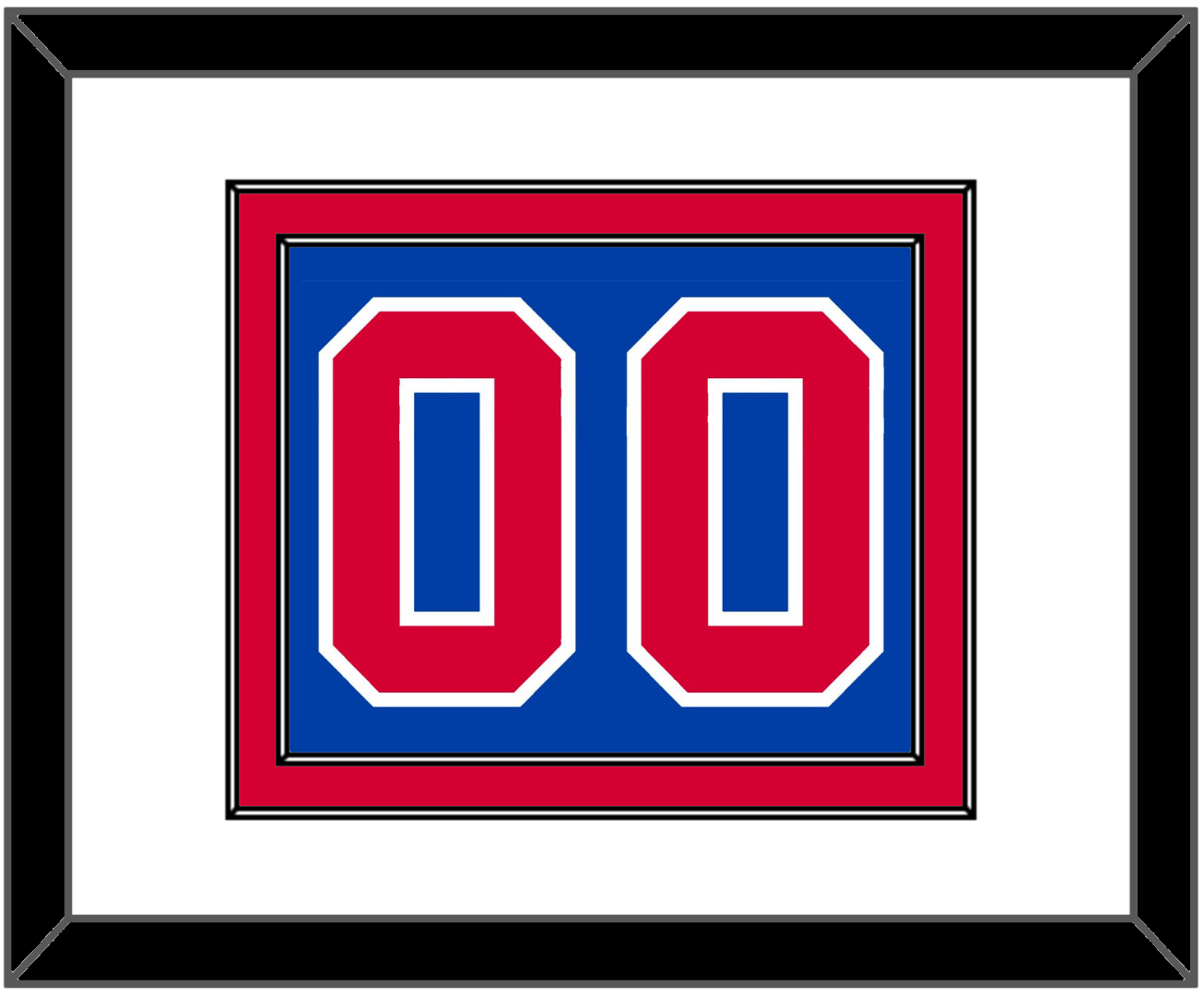 Detroit Number - Road Blue (1981-1996) - Signature Tier 1