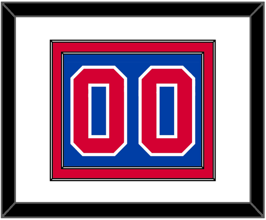 Detroit Number - Road Blue (1981-1996) - Signature Tier 1