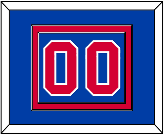 Detroit Number - Road Blue (1981-1996) - Signature Tier 2