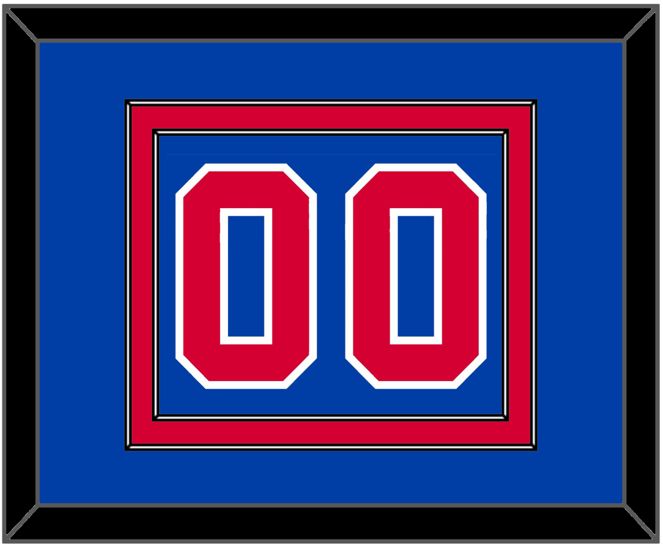 Detroit Number - Road Blue (1981-1996) - Signature Tier 2