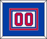 Detroit Number - Home White (1983-1996) - Triple Mat 2