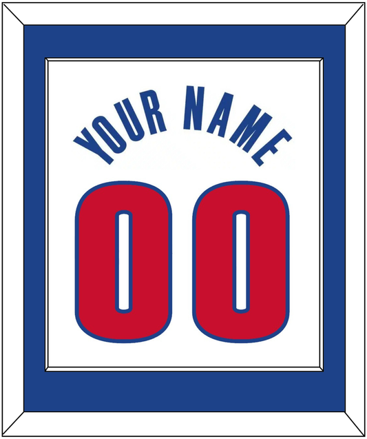 Detroit Name & Number - White Association - Essential Tier 1