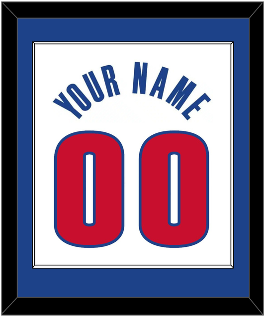 Detroit Name & Number - White Association - Essential Tier 1