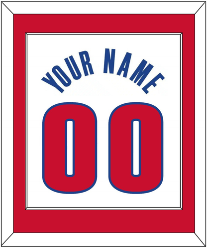 Detroit Name & Number - White Association - Essential Tier 2