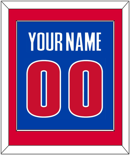 Detroit Name & Number - Road Blue (2001-2017) - Essential Tier 2