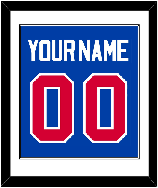 Detroit Name & Number - Road Blue (1981-1996) - Essential Tier 1
