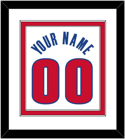 Detroit Name & Number - White Association - Signature Tier 2