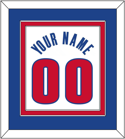 Detroit Name & Number - White Association - Signature Tier 3