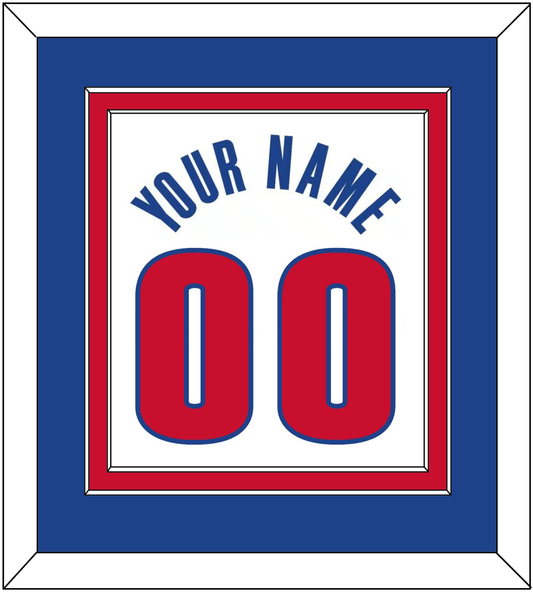 Detroit Name & Number - White Association - Signature Tier 3