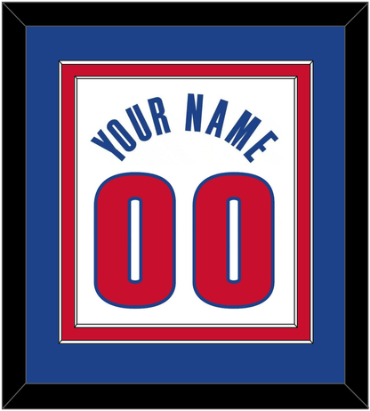 Detroit Name & Number - White Association - Signature Tier 3