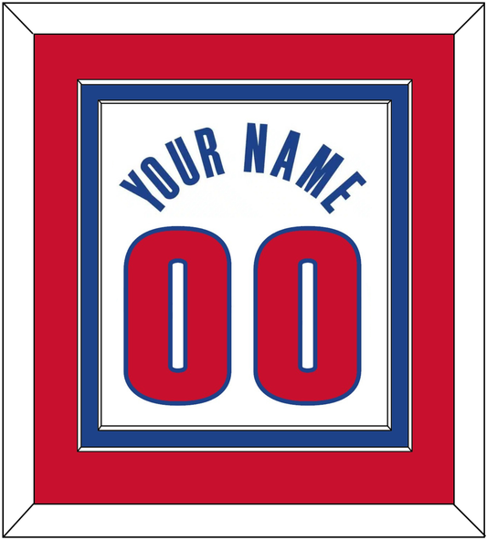 Detroit Name & Number - White Association - Signature Tier 4