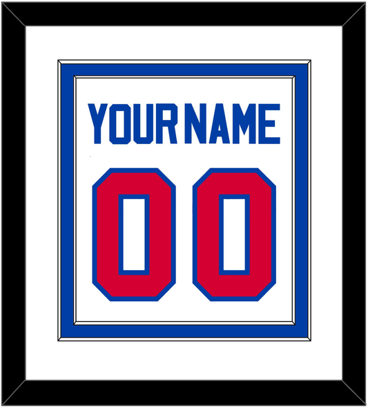 Detroit Name & Number - Home White (1983-1996) - Signature Tier 1