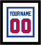 Detroit Name & Number - Home White (1983-1996) - Double Mat 1