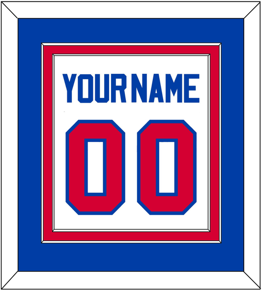 Detroit Name & Number - Home White (1983-1996) - Signature Tier 2