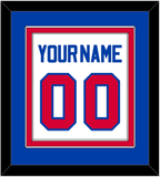 Detroit Name & Number - Home White (1983-1996) - Double Mat 2