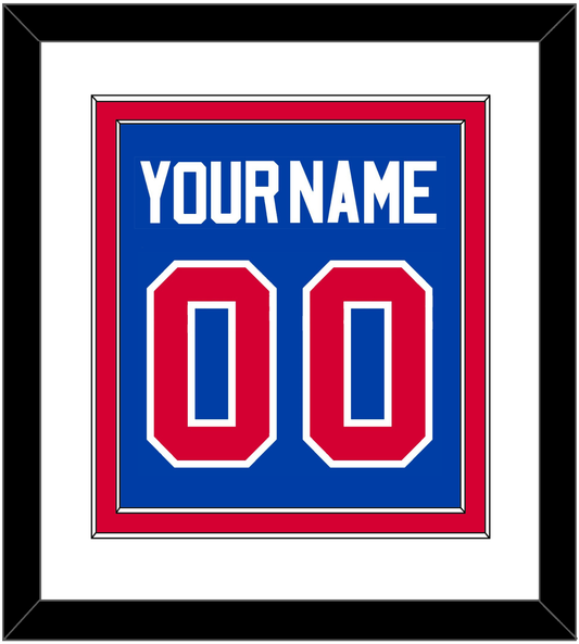 Detroit Name & Number - Road Blue (1981-1996) - Signature Tier 1