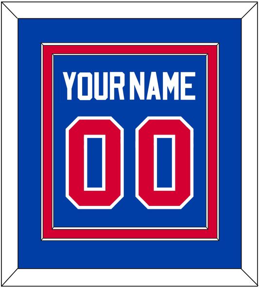 Detroit Name & Number - Road Blue (1981-1996) - Signature Tier 2