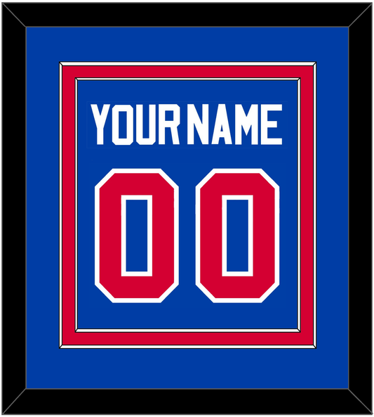 Detroit Name & Number - Road Blue (1981-1996) - Signature Tier 2