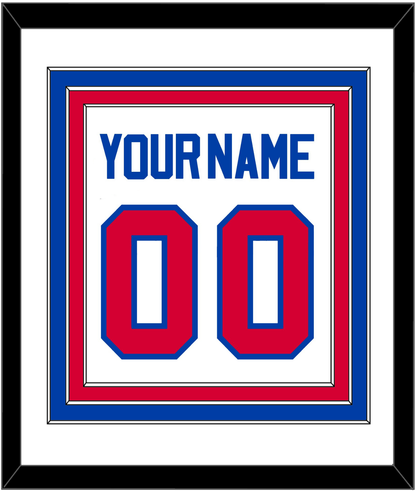 Detroit Name & Number - Home White (1983-1996) - Premier Tier 1
