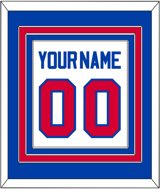 Detroit Name & Number - Home White (1983-1996) - Premier Tier 2