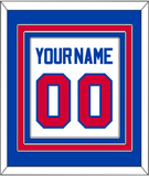 Detroit Name & Number - Home White (1983-1996) - Triple Mat 2