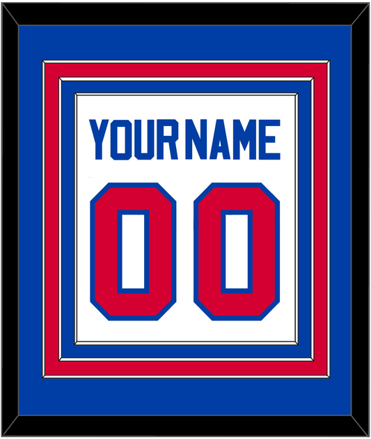 Detroit Name & Number - Home White (1983-1996) - Premier Tier 2