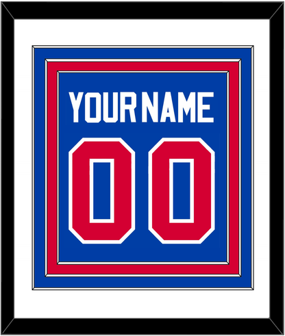 Detroit Name & Number - Road Blue (1981-1996) - Premier Tier 1
