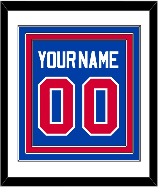 Detroit Name & Number - Road Blue (1981-1996) - Premier Tier 1