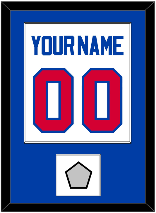 Detroit Name & Number With 2X Champions Patch - Home White (1983-1996) - Essential Tier 1