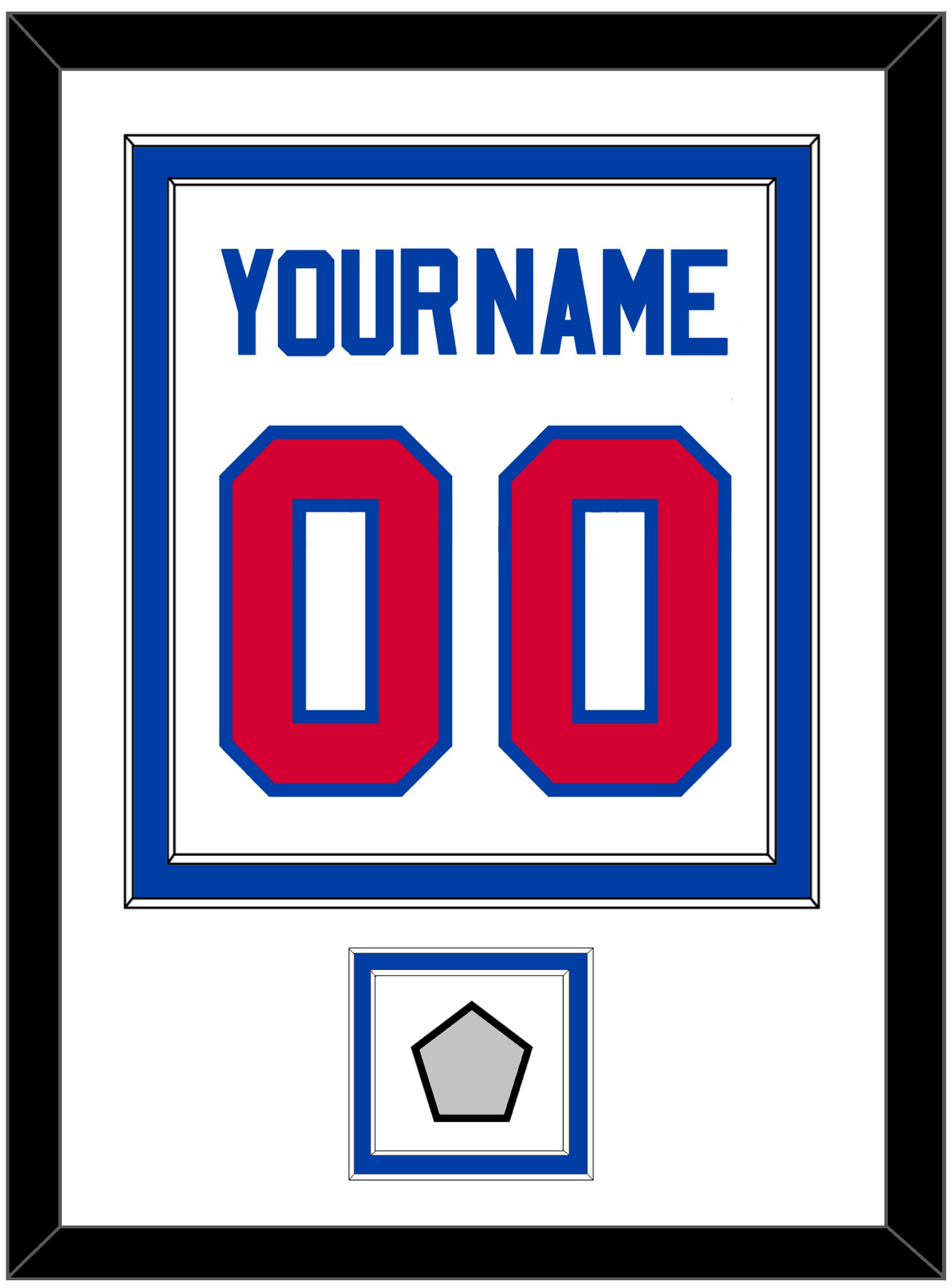 Detroit Name & Number With Champions Trophy Patch - Home White (1983-1996) - Signature Tier 1