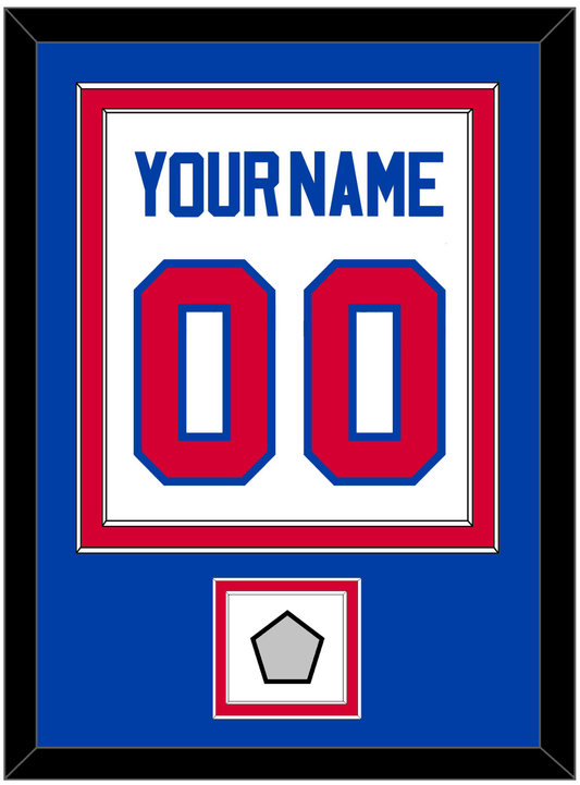 Detroit Name & Number With Champions Patch - Home White (1983-1996) - Signature Tier 2
